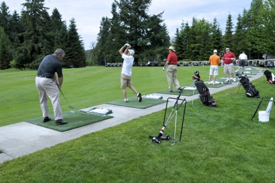 Golfing too at the event for Ronald McDonald House