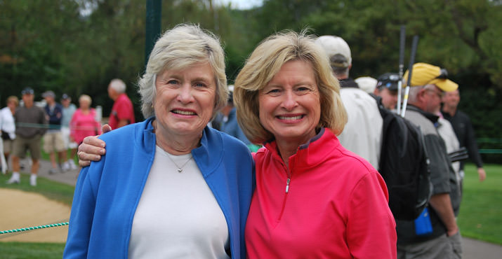 Beverley Berry and Diane Fraser enjoy the Challenge