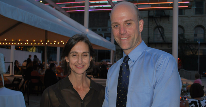 Sherry Manning, Development Director and Nick Hardigg the Executive Director of the Parks Foundation