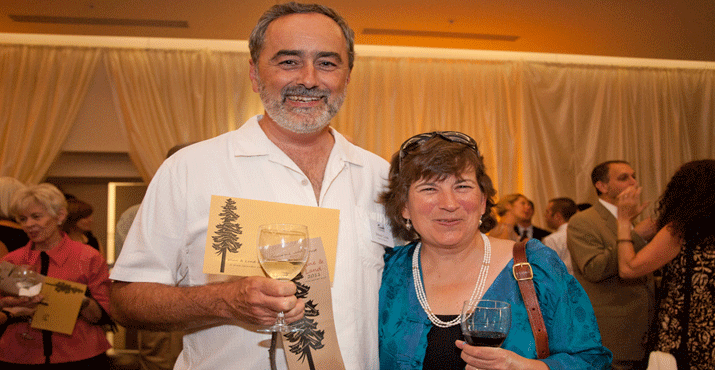 Columbia Land Trust board member Steve Cook and his wife Dr. Marianne Parshley