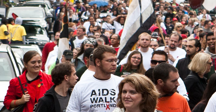 Some 10,000 Walkers came out to walk the 2.5 mile route. (photo Credit Mike Burt)