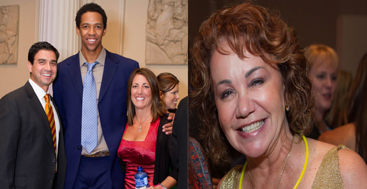 ESPN’s NBA Analyst and CCA Board Member Tom Penn, Phoenix Suns’ center-forward and MyMusicRx featured athlete, Channing Frye with CCA Founder & CEO Regina Ellis (L to R). On left,Linda Yoshida represented the Yoshida family who generously served as the 2011 Hero Gala Presenting Sponsor.