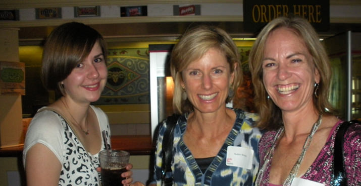 Grils Inc. guest with Board Member Dana Sullivan (right) with her guest Karen Wisz of POW Fest.