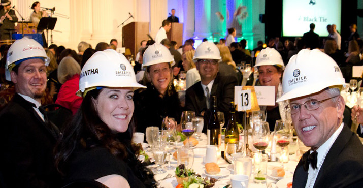Hard Hat & Black Tie was the theme for the dinner and auction