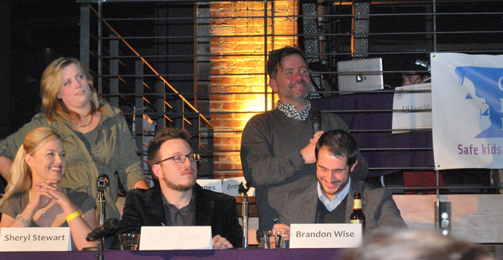 Judges were: Allison Jones – Portland Monthly, Sheryl Stewart – The Buzz, audience member, Alex Payne, Byron Beck – Have You Heard, Brandon Wise – 2010 Iron Bartender