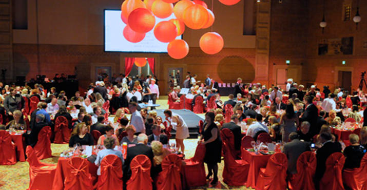 Portland Art Museum's live auction space