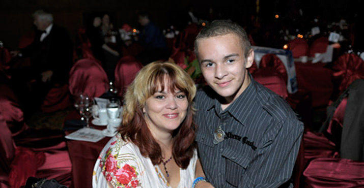 Tara Doherty and Nick Namauu, RMHC family whose story was featured at the event