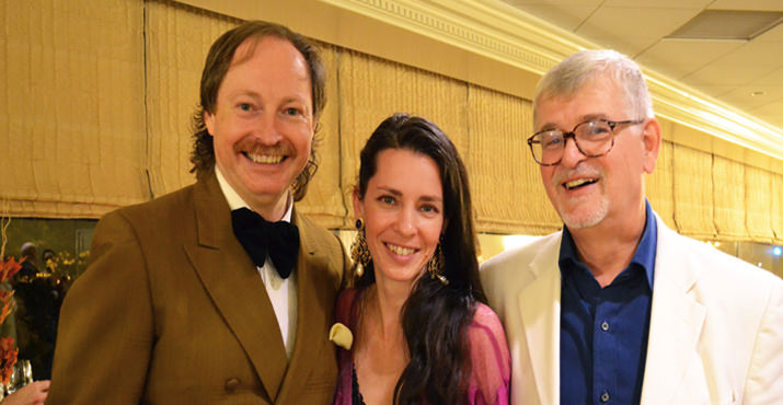 Petrouchka/Carmen Costume Designer Mark Zappone with Melissa Burch and Kurt Hutton at the opening night after party at the Portland Marriott for Oregon Ballet Theatre’s world premiere performance of Nicolo Fonte’s Petrouchka and Christopher Stowell’s Carmen 