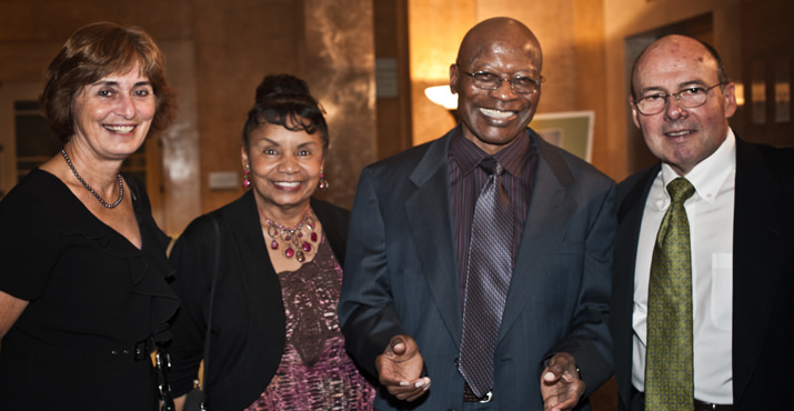 OCF board member Sue Miller, Val and George Bell (former OCF board member), and OCF President Greg Chaillé