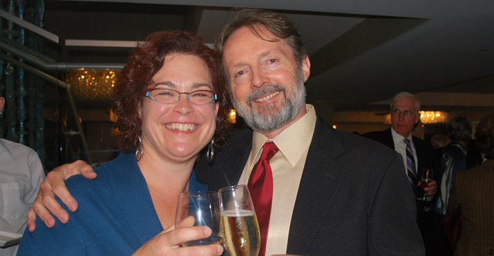 Christa Wessel and Robert McBride, from KQAC, All Classical 89.9 FM, the 24-hour classical music station in Portland 