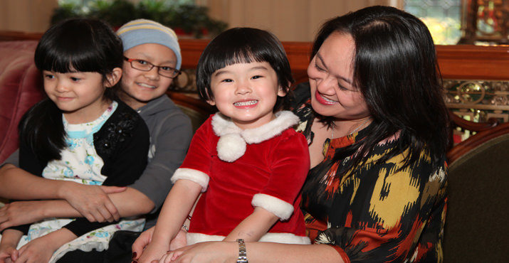 Families visit the Pittock Mansion during the holidays