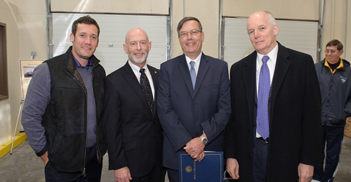 Vancouver Mayor Tim Leavitt; John McDonagh, Vancouver Business Journal; Schuyler Hoss, SW Washington Regional Director, Governor Christine Gregoire; and Rick Melching, Community Foundation of SW Washington