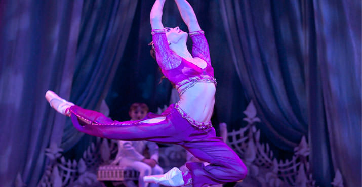 Principal Dancer Kathi Martuza as "Arabian Coffee" in Oregon Ballet Theatre’s production of "George Balanchine’s The Nutcracker" Photo by Blaine Truitt Covert.