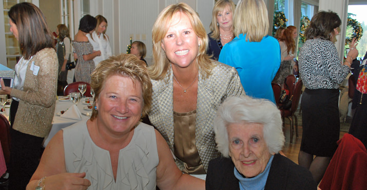 Joyce Woodring, Portland Chapter President, Karen Holce and Esther Jantzen Moore