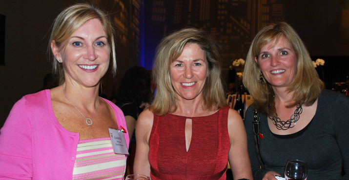 Kimberly McAlear, the Presiident of the Board of Directors, is pictured with Nancy Miller and Julie Richards