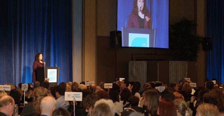 Over 800 people attended the annual luncheon at the Hilton