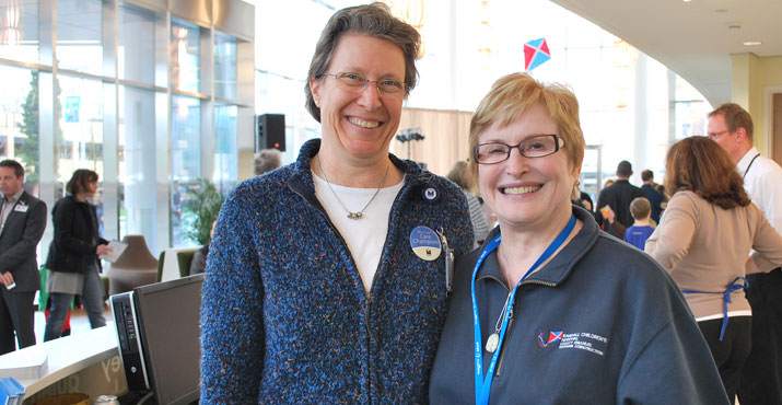 Liz MacDonell, Executive Director, Randall Children's Hospital Foundation, Carla Harris, Chief Administrative Officer, Randall Children's Hospital