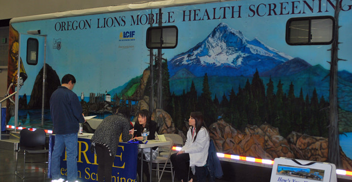 Community health screenings were also available for attendees who might not otherwise have easy access to health care.