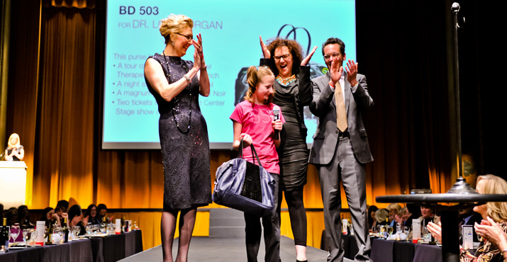 Dr. Lori Morgan (left) with Girls Council Girl Kiera and designers BD503