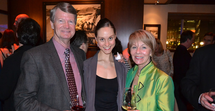 Company Artist Grace Shibley with Susie and Dennis Ott