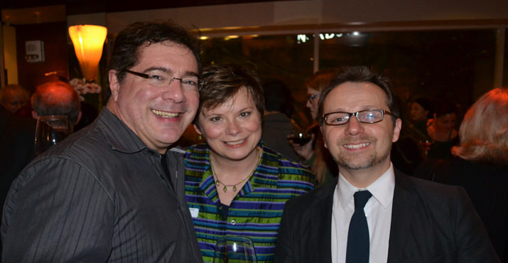 OBT Music Director and Conductor Niel DePonte, Executive Director Diane Syrcle and Artistic Director Christopher Stowell 