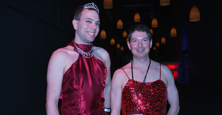 Jesse Mason and Red Dress PDX Board President, Brian Wilson