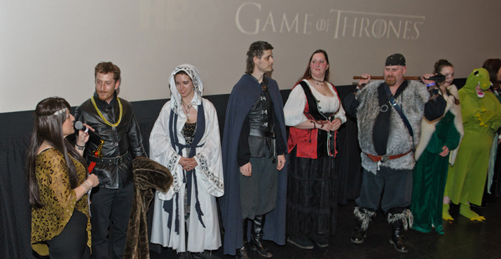 Costumed fans  get a Sneak Peak of Episode 1 