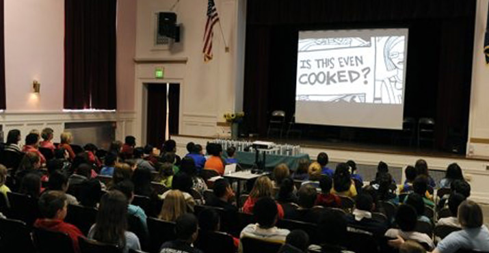 James John Elementary School enjoys a screening of HBO's The Weight of the Nation for Kids: The Great Cafeteria Takeover during an assembly to kick off HBO¹s The Weight of the Nation campaign in Portland.