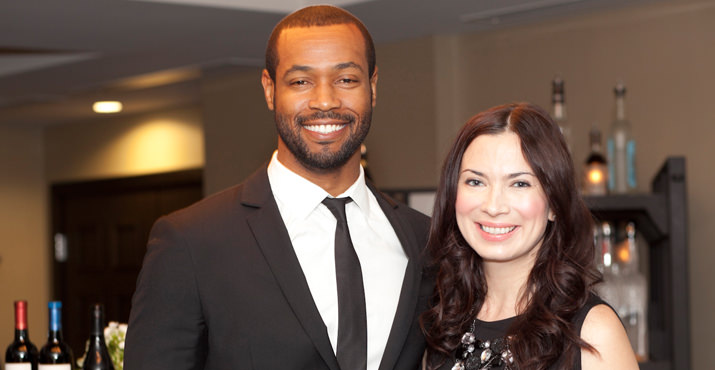 Special Guest, Old Spice actor, Isaiah Mustafa and Johnna Wells of Portland, Oregon is the founder of Benefit Auctions 360
