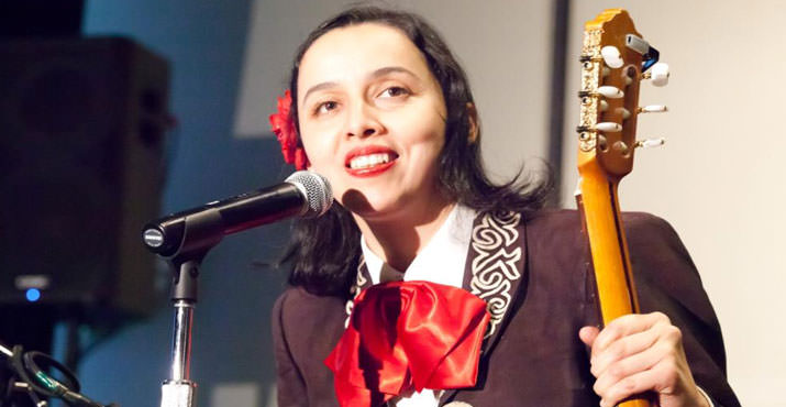 Local Mariachi star Edna Vasquez' performance brought the Cinco de Mayo festivities to life.