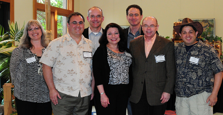 Saint Child Board of Directors: Jackie Pride, Dave Pullin, Jim Boyle, Jason Chandler, Cindy Zellers, Michael Hohn, and Jon Ruiz (Kirk Layton not shown) Are ready to greet guests.