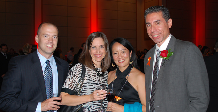 Tom Lambert, Kelly Schweiger, Kara Tsuruta-Alvarez and candidate Henry Alvarez