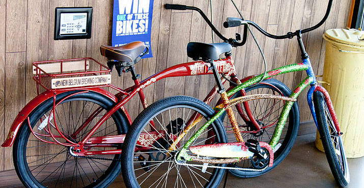 Mellow Mushroom raffled off two bikes to benefit CHAP. One mountain bike from New Belgium Brewing Company and the "Art Bike" was decorated by the staff and volunteers at CHAP.