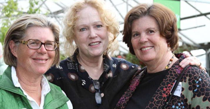 Carol Boutard, board member Gail Kingsley, and Sylvia Black happily pose together during the event