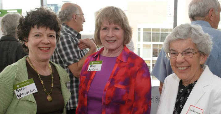 Sandy Wiscarson, Beryl Robison, MSW '72, and Professor Emerita Joan Shireman