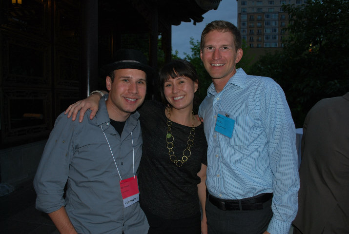 Graeme Byrd from Net Impact, Jude Lieberman from Portland State and Mac Heisterkamp from USGBC