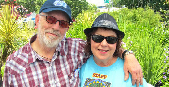 Gary Houston gets together with Jean Kempe-Ware for a picture.  Gary has been designing the art work for the event since 2001 - check out all the t-shirts!