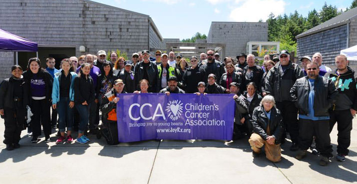 Over 50 riders braved the rain to ride to CCA’s Caring Cabin in Pacific City