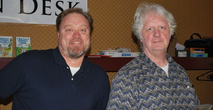 Stefan Feuerherdt, Willamette Writers Conference Chair and Bill Johnson Office Manager and Registration Chair