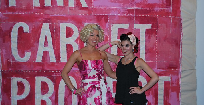 Burlesque performers Angelique DeVil and Stilletta Maraschino