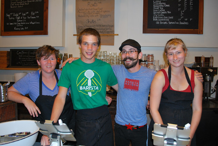 Margaret Devlin, Chad Bledsoe, Noah Lawson, and Liz Vanrossen