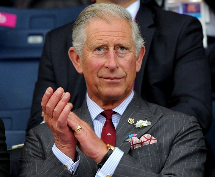 HRH Prince Charles, Prince of Wales watches Badminton on Day 1 of the London 2012 Olympic Games at Wembley Arena on 28 July 2012