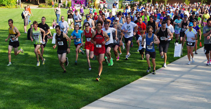 The CATnip 5k steps off with almost 300 runners and walkers taking part in this USATF twilight event.