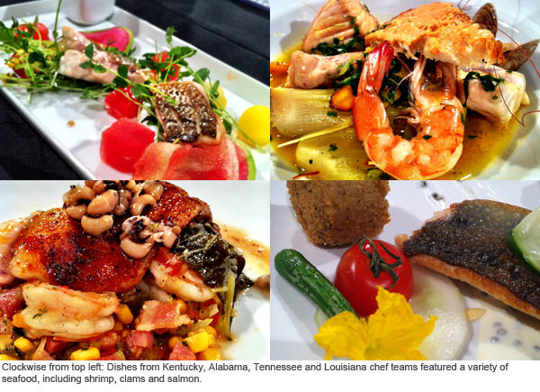 Four other notable seafood dishes.