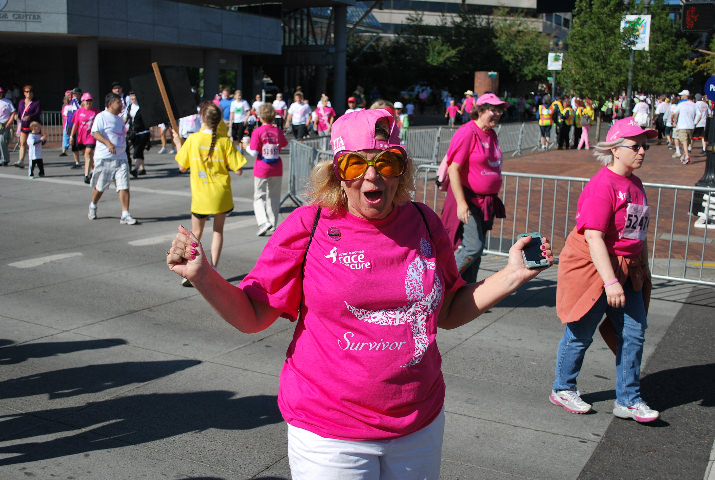 Survivors enjoy the support of their families.