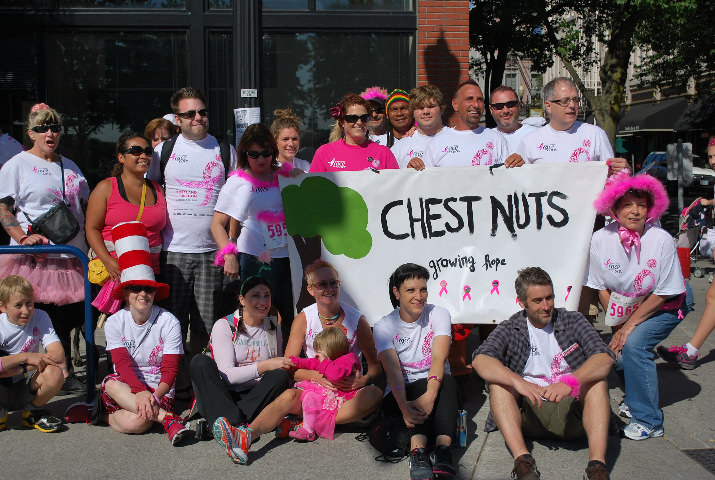 Family and friends formed, "The Chest Nuts"