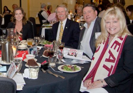Keynote Speaker and Oregon's First Lady, Cylvia Hayes; Governor John Kitzhaber;Oregon HEAT's Board President, David Symes and wife Anne Symes