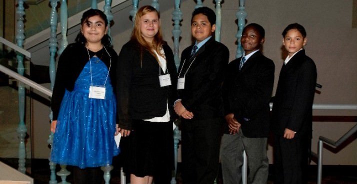 Dreamers from the “I Have a Dream” Oregon Dreamer School in Reynolds School District before going on-stage at Dream Big 2012