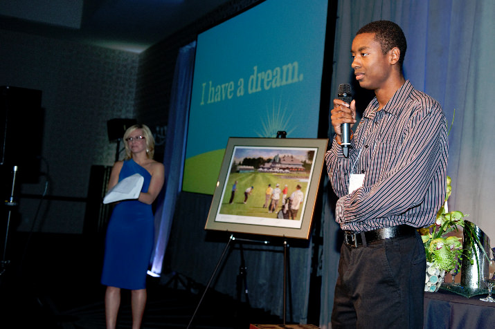 Class 9 Dreamer, Arthur Jackson, delivers a heart-felt special appeal speech about how the Dreamer Program has made all the difference in his life as he approaches high school graduation. Arthur received a standing ovation.