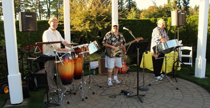 The band, Northwest Panman, played Caribbean tunes for guests to enjoy.
